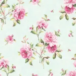 SK Filson Aqua Floral Wallpaper