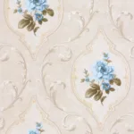 SK Filson Stone & Blue Floral Wallpaper