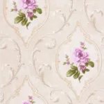 SK Filson Beige & Purple Floral Wallpaper