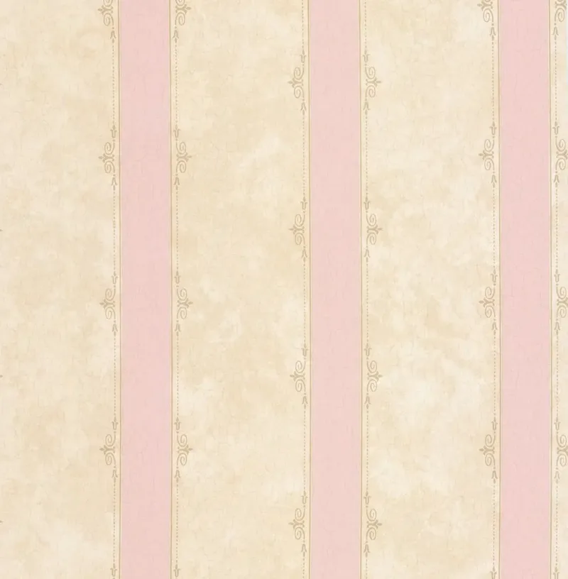 SK Filson Beige & Pink Stripe Wallpaper