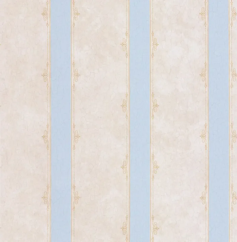 SK Filson Beige & Blue Stripe Wallpaper