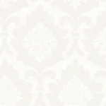 SK Filson White Damask Wallpaper