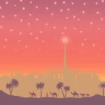 SK Filson Red Dubai Landscape Wallpaper