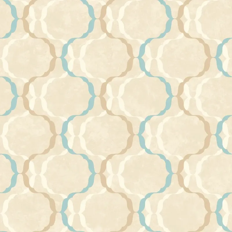 SK Filson Blue Diamond Trellis Wallpaper