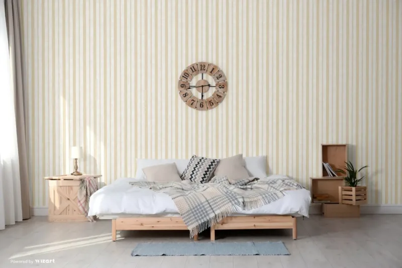 SK Filson Gold Textured Stripes Wallpaper