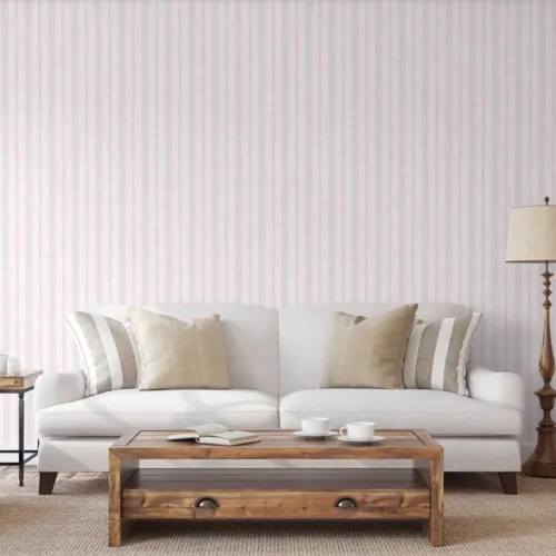 SK Filson Pink Textured Stripes Wallpaper
