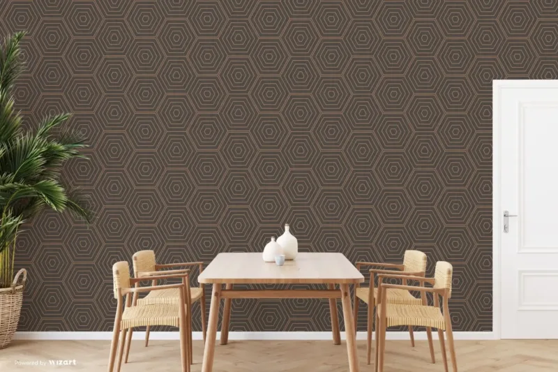 SK Filson Copper Hexagons Wallpaper