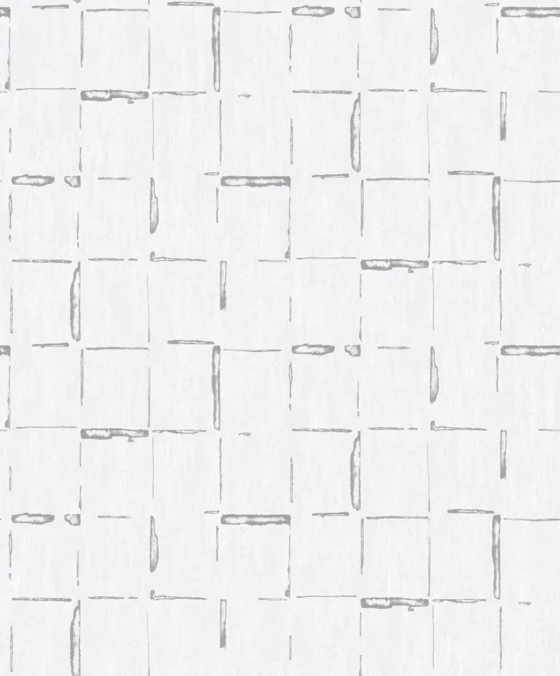 SK Filson Geometric Lines in Silver Wallpaper