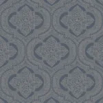 SK Filson Dark Blue Damask Wallpaper