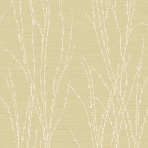 SK Filson Yellow Botanical Ferns Wallpaper