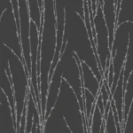 SK Filson Black Botanical Ferns Wallpaper